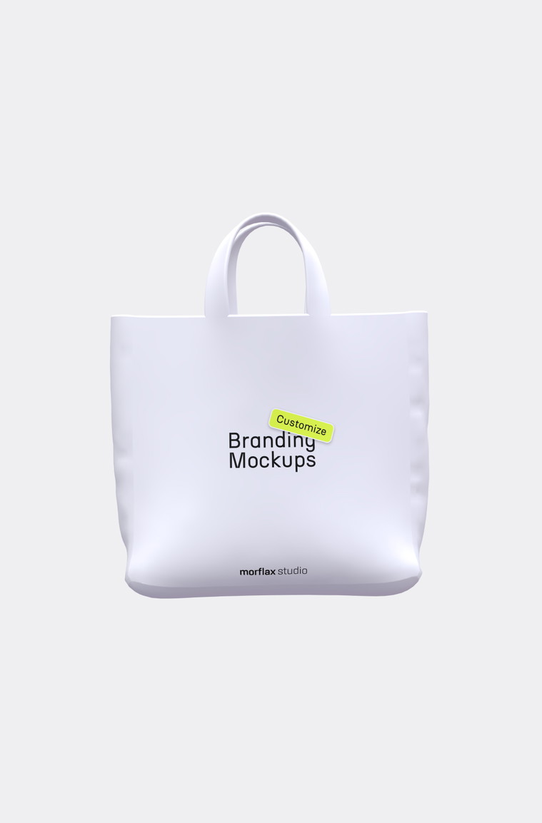 Customize and animate 3D Bag branding mockup