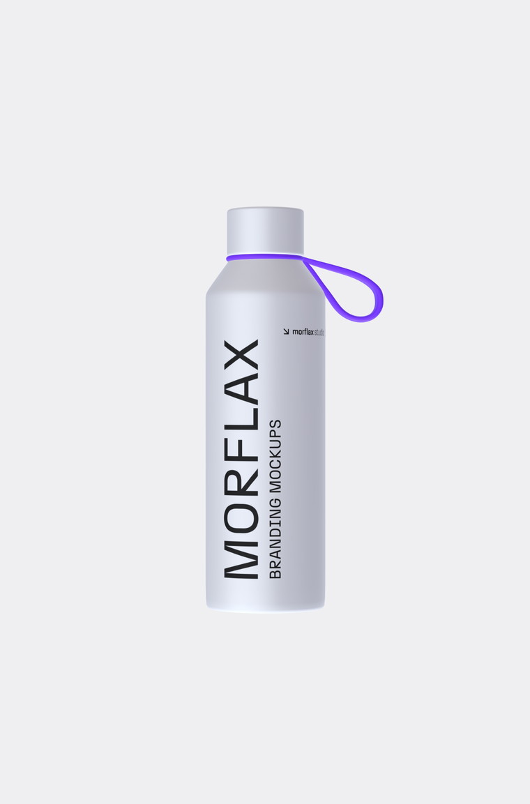 Customize and animate 3D Bottle branding mockup