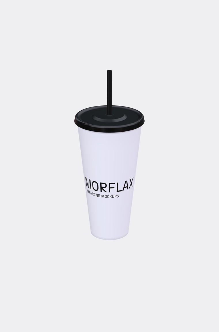 Customize and animate 3D Long Cup branding mockup