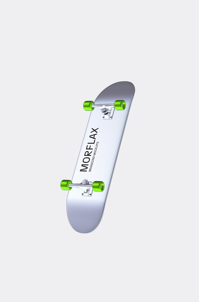 Customize and animate 3D Skateboard 2 branding mockup