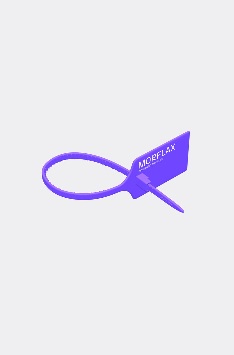 Customize and animate 3D Zip tie branding mockup