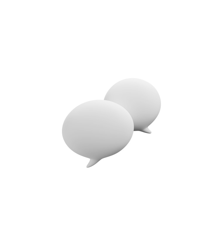 Customize and animate 3D Chat bubble undefined mockup