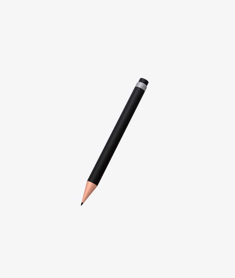 Customize and animate 3D Pencil undefined mockup