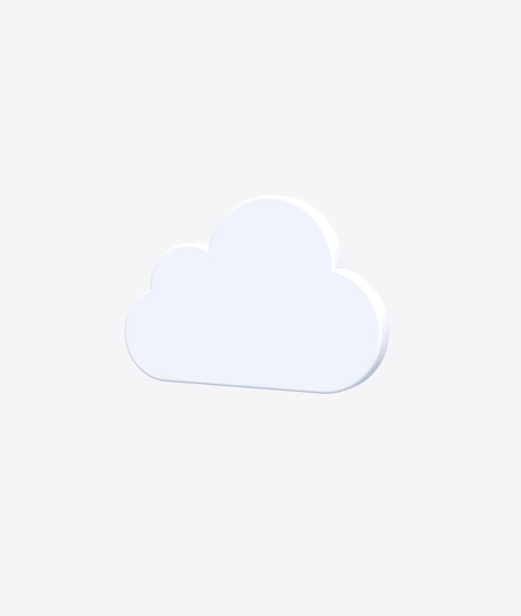 Customize and animate 3D Cloud undefined mockup