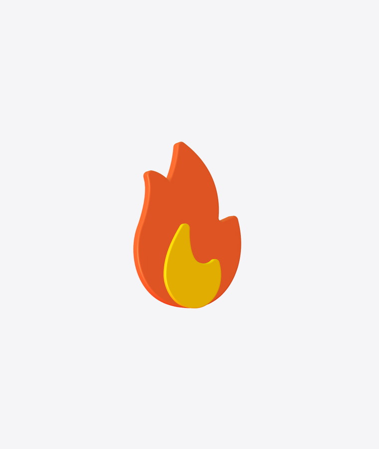 Customize and animate 3D Fire undefined mockup