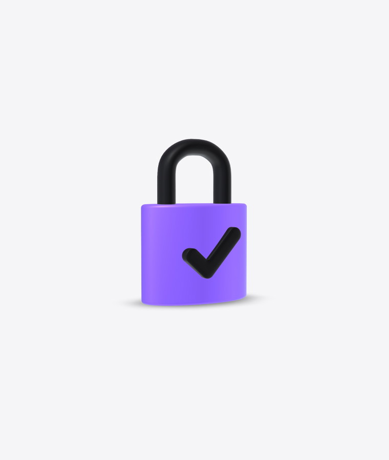 Customize and animate 3D Lock security undefined mockup