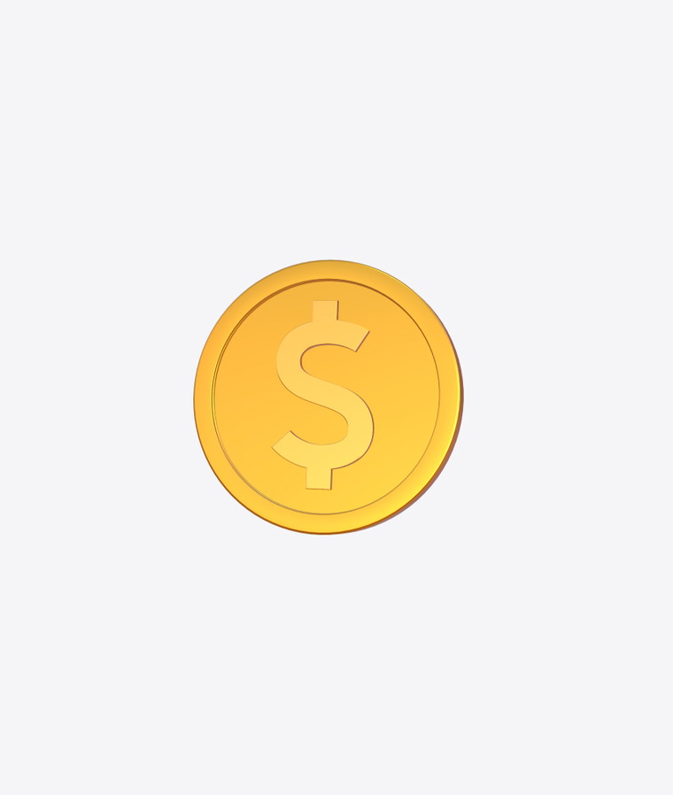 Customize and animate 3D USD dollar undefined mockup