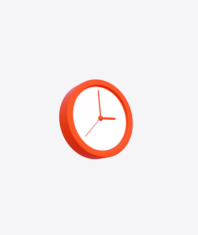 Customize and animate 3D Clock undefined mockup