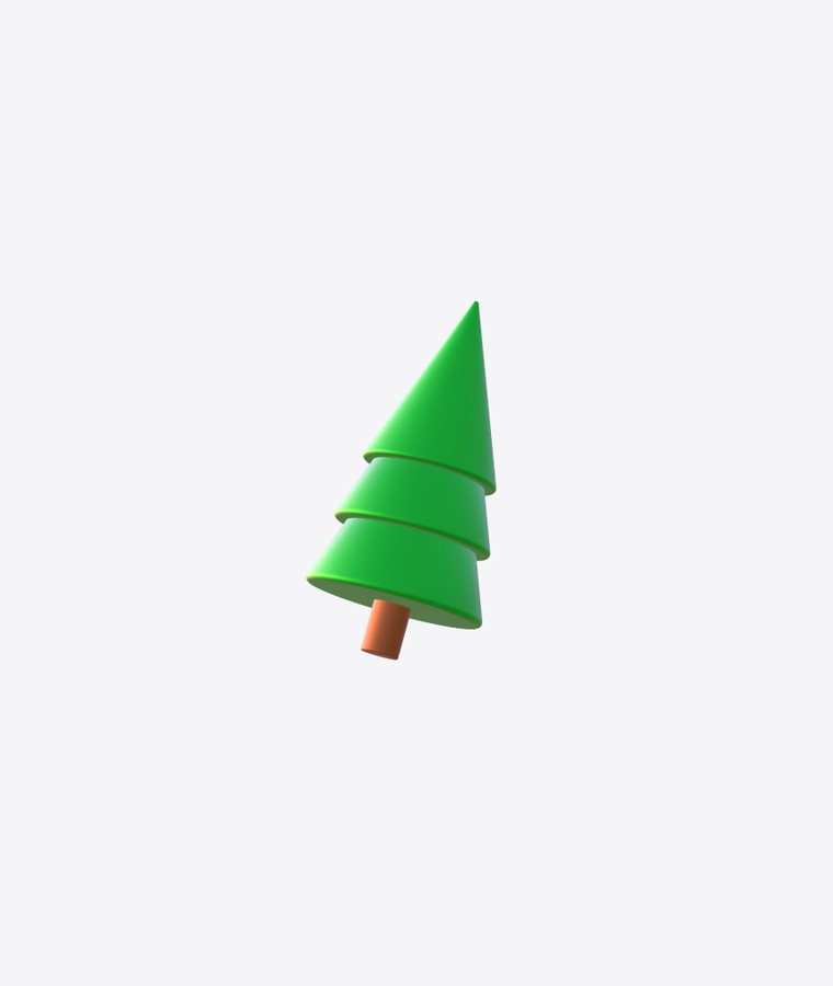 Customize and animate 3D Christmas tree undefined mockup