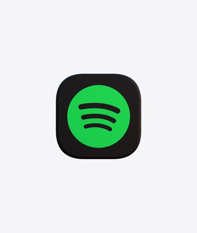 Customize and animate 3D Spotify group mockup