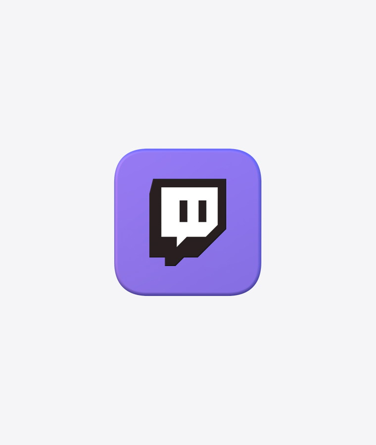 Customize and animate 3D Twitch group mockup