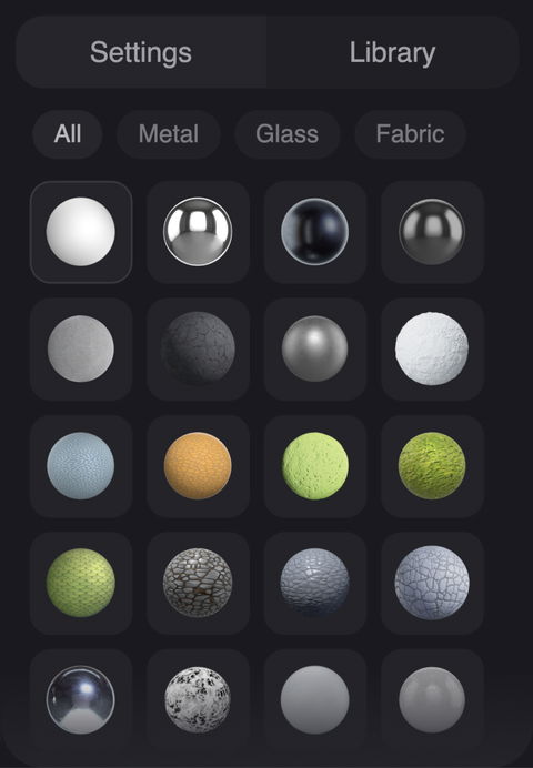 Explore pre-made materials & textures